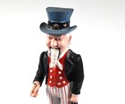 Uncle Sam Vintage Cast Iron Coin Mechanical Bank -1