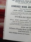 1871 Railroad Advertising  Detroit Bridge   Iron Works Turntables Trusses Mi