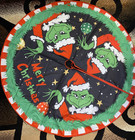 Grinch Christmas Tree Skirt 48 In   Bonus Grinch Xmas Stocking Dr Suess New
