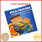 Bedwina Bulk Crayons - 288 Crayons -  case Of 72 4-packs  Premium Coloring Color