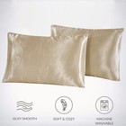2 Pack Luxury Satin Silk Pillowcase Silk Cover Standard Queen King Pillow Cover