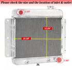 4 Row Radiator Shroud fan Fits 1962-1967 Chevy Nova Ii Inline 6cyl V8 Conversion