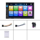 7  Double 2 Din Car Mp5 Player Bluetooth Touch Screen Stereo Radio With Camera