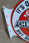 Chevrolet Porcelain Enamel Sign  19 5 X 17 Inches 2 Sided
