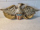 Vintage American Eagle And Shield Patriotic Wall Plaque