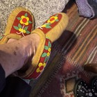 Vintage Beaded Moccasins Ladies Slippers Sz 9 About Hand Made Native American