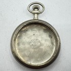 Antique 16 Size Illinois Open Face Pocket Watch Case Nickel Silver Usa