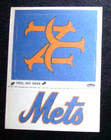 1968-72  2  Fleer Cloth Baseball Team Patches New York Mets  Both  Early  Ver 