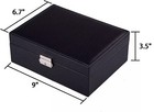 2 Layer Jewelry Organizer Box  Pu Leather Jewelry Box With Removable Tray Gift