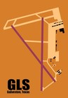 Gls Galveston Tx Airport Diagram Handmade 3 25  X 2 25  Fridge Magnet  mm10056 