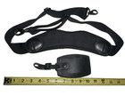 Briggs   Riley Black Nylon Webbing Adjustable 33  - 53  Luggage Strap   Tag
