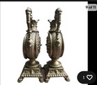 Very Rare   Antique Cast Metal Urn Ornate  Firefly Upcycled  Unique Antique 