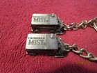 Lot Of 2 Pewter Canadian Mist Whiskey Advert Hockey Zamboni Keychain Keyring