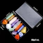 14pcs Pointed Quartz Crystal Chakra Healing Stones And Crystals Set Hexagon Rose