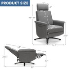 Massage Recliner Chair Swivel Reclining Sofa Lounge Heating   Vibration Function