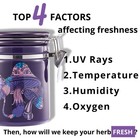 Smell Proof Container  500ml - 1 Oz   Mushroom Stash Jar Airtight Container -   
