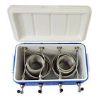 Ny Brew Supply Jockey Box Cooler - 4 Faucet  5 16  X 50  Stainless Coils  48qt