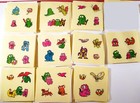          20x Godzilland 1984 Vintage Unused Sticker Sheet Set Mothra Gigan Hedorah