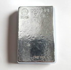 1 Pound  999 Fine Zinc Bullion Bar - Hand Poured - Hand Stamped - Grimm Metals
