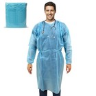 Isolation Gowns Disposable Aami Level 2 Sms Blue Dental-medical 10 50 100 Pk
