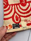 Kitchen Towel Pair Vera Neumann Belgian Linen 1960s Red Stripe Abstract Nwt Set