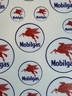 O Scale Mobil Pegasus Gas Oil Signs 2mil Vinyl Die-cut Peel N Stick Stickers