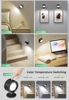 Lightbiz Led Wall Mounted Lights 2 Pcs With Remote  Wall Sconces Lamp 3000mah Re