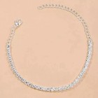 5 Ct Round Cut Lab Created Diamond Women s Tennis Anklet 14k White Gold Plated