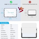 2-pack Led Photography Studio Light For Video Film Recording With Tripod Stand