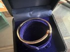 Newtllfanycot1narrow Diamond Hinged Bangle In Rose Gold  Size M