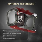 For Apple Watch Series 10 46mm Transparent Case With Band Protective Rugged
