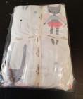 New Nwt Natemia 100  Organic Percale Cotton Fitted Crib Sheet Ballerina Rabbit