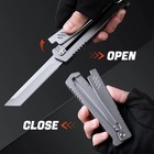 Pocket Knife For Men Folding Knife 3 75in D2 Steel Blade Edc Multitool
