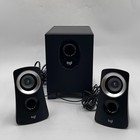 Logitech Z313 2 1 Multimedia Speaker System With Subwoofer Black
