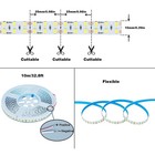 24v 32 8ft 10m  Double Row Led Strip Light Natural White 4000k 2400leds 2835s   