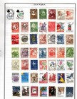 Denmark Collection Of 335 Used Stamps  Hinged Lot On Pages
