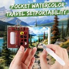 Mini Watercolor Travel Set Pocket Artist Travel Set Portable Palette 8 Grids