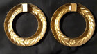 Vintage 1950s Curtain Drapery Swag Festoon Metal Hardware Rings Window Treatment