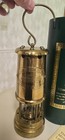 Vintage Brass Coal Miner Lamp
