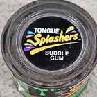 Tongue Splashers Bubble Gum Store Display Tin Bucket Advertising Countertop 2 Oz