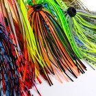 20 Bundles Silicone Jig Skirts Fishing Lure Skirt Replacement For Spinnerbaits