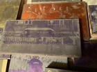  12  Antique Vtg Print Blocks Letterpress Wood Metal Religious Church Children
