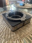 Gucci  Square Cigar Ashtray Tan And Brown Hints Of Gold Bees Gg Print  Accents