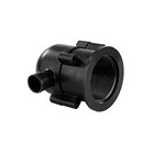  9595 Exterior Evacuation Drain Trap   Black 1