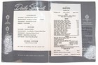 Vintage Restaurant Menu   Insert 1948 Tick Tock Toluca Lake La California