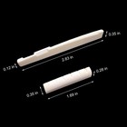 Frenflu 2 Sets 4pcs 6 String Acoustic Guitar Bone Bridge Saddle And Nut Made    
