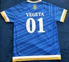 Boxlunch Dragon Ball Z Vegeta Saiyans Soccer Jersey Blue Mens L Anime Shirt