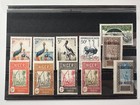 Postage Stamps Niger 1926-1960 Vintage Set Of 11 River Transport Birds Fauna Mh