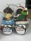 Lot Of 10 Dachshund Dog Christmas Ornaments     Doxie Express Train  Angel