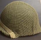 Original Wwii Woven Rectangle Patt M1 Helmet Net Frm Us Od Camouflage Shrimp Net